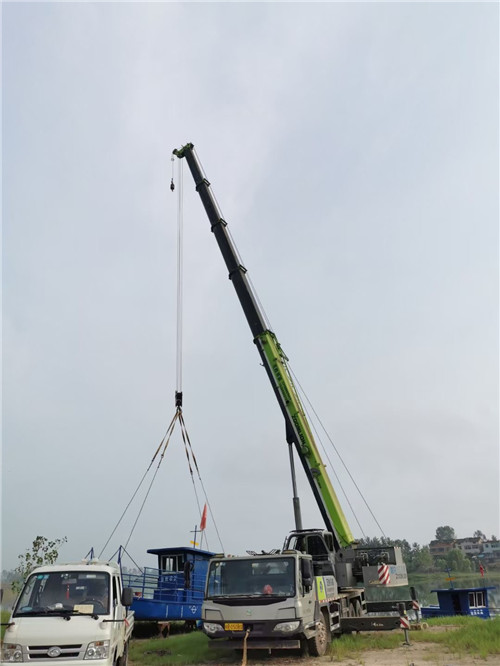 丰润区桥梁建设吊装案例